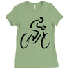 bike rider biker cyclist Ladies Fitted T-Shirt