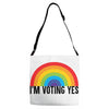 I Am Voting Yes Adjustable Strap Totes