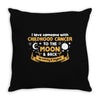 I Love Someone with Childhood Cancer to the Moon and Back to Infinity Throw Pillow