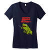 hippity hoppity get off my property Women's V-Neck T-Shirt