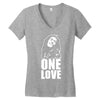 one love Women's V-Neck T-Shirt