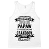 Super Cool Papaw Of A Freaking Awesome Grandson Tank Top