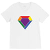 Rainbow LGBT Diamond V-Neck Tee