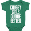 chubby girls cuddle better Baby Bodysuit