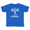 who loves running1 Toddler T-shirt