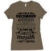 I Am A December Women Ladies Fitted T-Shirt