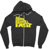 going downhill fast cycling Zipper Hoodie