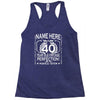 40th birthday Racerback Tank