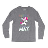 UNICORN ARE BORN IN MAY Long Sleeve Shirts