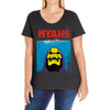 Jaws Parody Lol Skeletor  Myahs Ladies Curvy T-Shirt