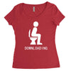 downloading ! funny white sex Women's Triblend Scoop T-shirt