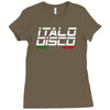 retro italo disco Ladies Fitted T-Shirt