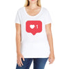 TAP LIKE Ladies Curvy T-Shirt
