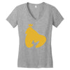 king gorilla Women's V-Neck T-Shirt