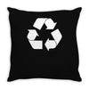 recycle symbol Throw Pillow