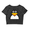 penguin face Crop Top