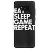 eat sleep game repeat Samsung Galaxy S8 Case
