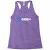 geek' (power on button) Racerback Tank