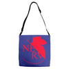 neon genesis evangelion anime nerv logo Adjustable Strap Totes