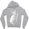 cat stripes Zipper Hoodie