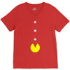 funny 80s pacman 'eating buttons' V-Neck Tee