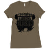 training to beat goku Ladies Fitted T-Shirt