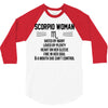 Scorpio Woman 3/4 Sleeve Shirt