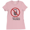 no cell phones Ladies Fitted T-Shirt