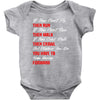 keep moving forward Baby Bodysuit