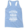 Super Cool Nana Of A Freaking Awesome Grandson Racerback Tank