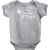 oppan gangnam style  funny Baby Onesie