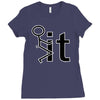 fk it funny college party Ladies Fitted T-Shirt