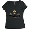 Wildlife Camping Women's Triblend Scoop T-shirt