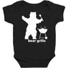 bear grills bbq funny Baby Bodysuit