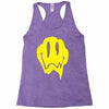 melting acid smiley face Racerback Tank