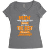 all men are created equal but only the best are born in january 1 Women's Triblend Scoop T-shirt