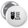 old school rock Pin-back button