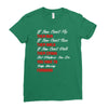 keep moving forward Ladies Fitted T-Shirt