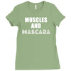 muscles and mascara Ladies Fitted T-Shirt