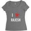 i heart rajesh Women's Triblend Scoop T-shirt