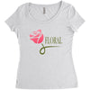 floral Women's Triblend Scoop T-shirt