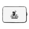 trex hates swimming Laptop sleeve