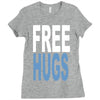 funny t shirts free hugs adult Ladies Fitted T-Shirt