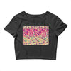 pink triangle print Crop Top