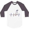 my heart beats for parrots 3/4 Sleeve Shirt