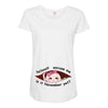 November Peeking Out Asian Baby Girl Maternity Scoop Neck T-shirt