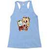 triple beagle portrait Racerback Tank
