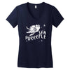 sea turtle cat Women's V-Neck T-Shirt