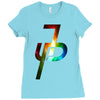 jake paul colorful galaxy Ladies Fitted T-Shirt