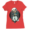 Skull Ride Ladies Fitted T-Shirt